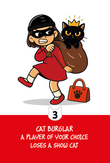 Gattara card preview showing illustrated cat card