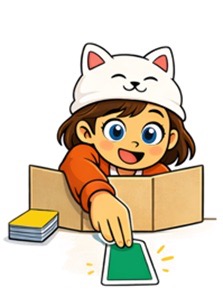 Use green cards to gain or steal cats, red cards to make rivals lose cats, and yellow cards to change the flow of play